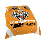 West Tigers Queensize Quilt Cover