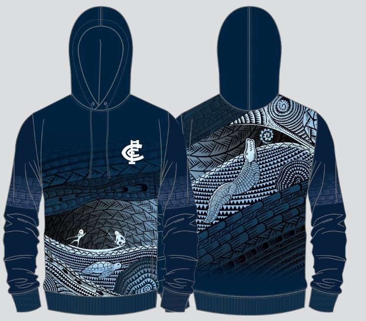 Carlton Blues Indigenous Lightweight Hoodie