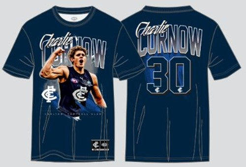 Carlton Blues "Charlie Curnow" Youth Player Tee