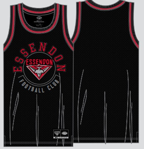 Essendon Bombers Youth Mesh Basketball Singlet