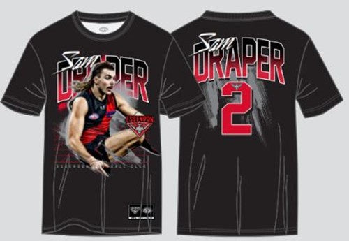 Essendon Bombers "Sam Draper" Youth Player Tee