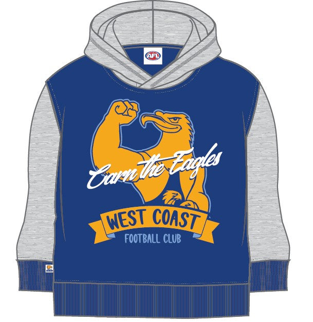 West Coast Eagles Kids Supporter Hood