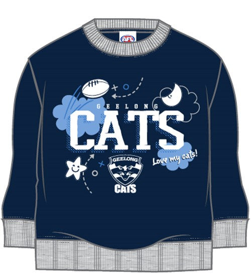 Geelong Cats Baby Crew Jumper