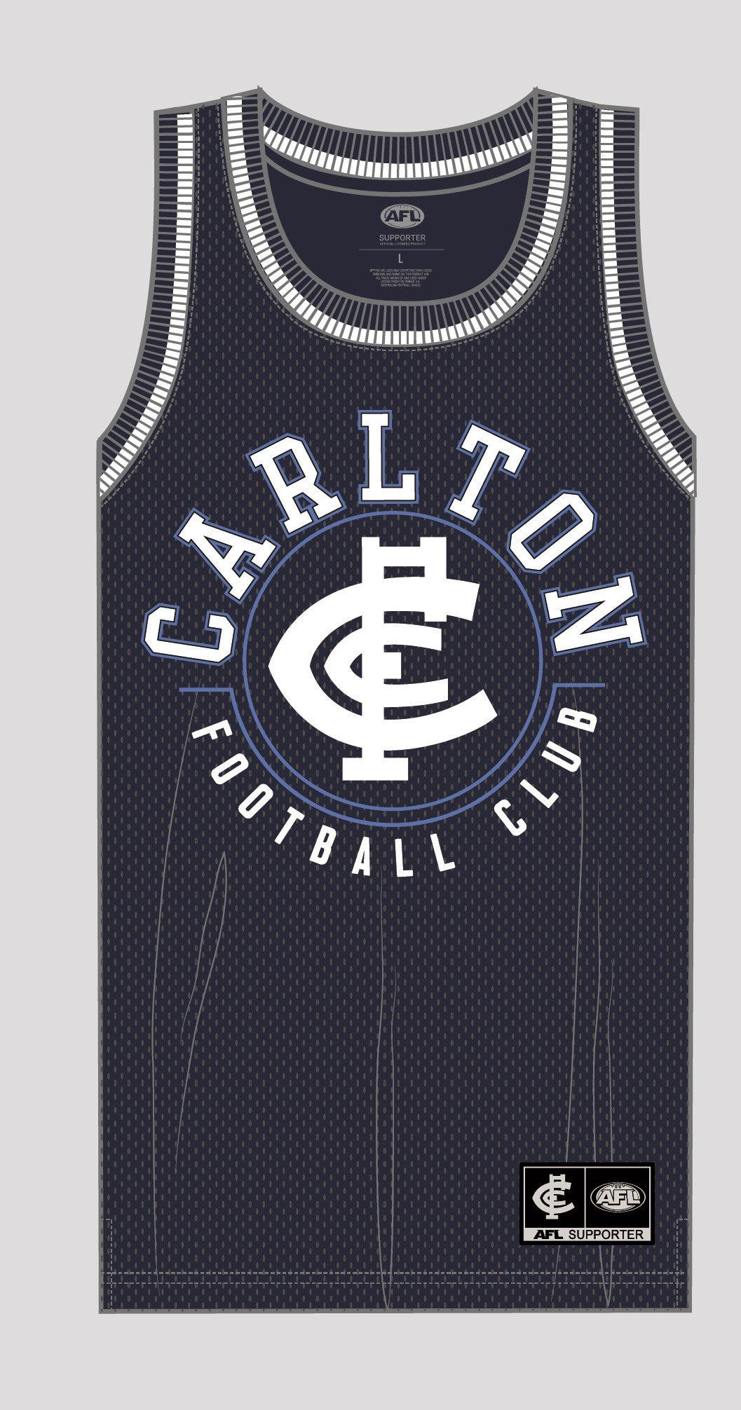 Carlton Blues Mesh Basketball Singlet