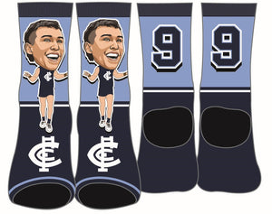 Carlton Blues Player Socks - Patrick Cripps