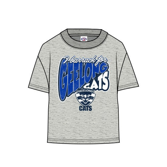 Geelong Cats Youth  Grey Tee