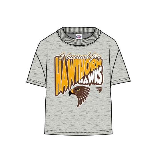Hawthorn Hawks Youth Grey Tee