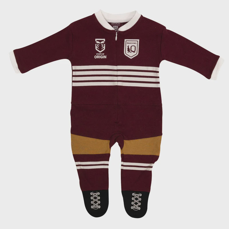 Queensland Maroons Baby Footysuit