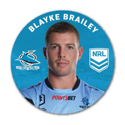 Cronulla Sharks- Blayke Brailey 2024 Player Badge