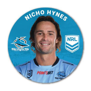 Cronulla Sharks- Nicho Hynes 2024 Player Badge