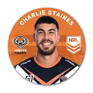 West Tigers- Charlie Staines 2024 Player Badge