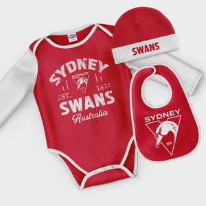 Sydney Swans Baby Bodysuit Gift Pack