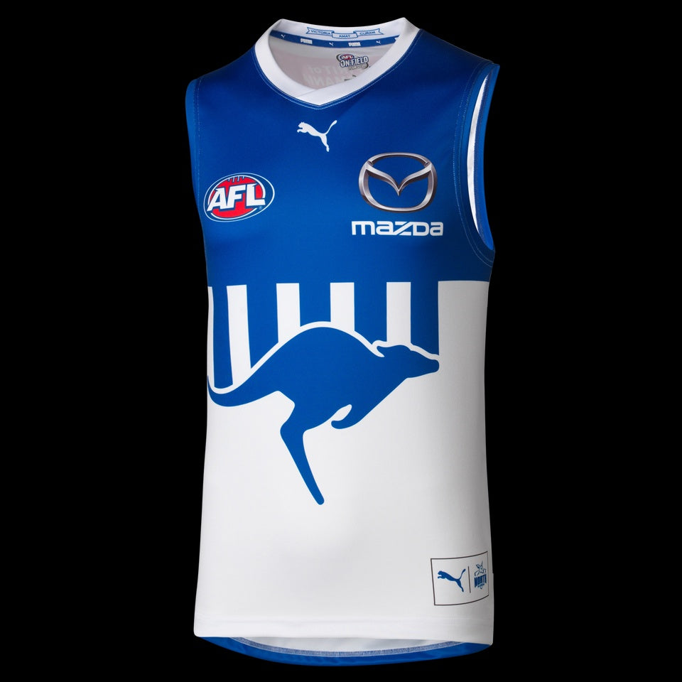 North Melbourne Kangaroos 2024 Away Guernsey