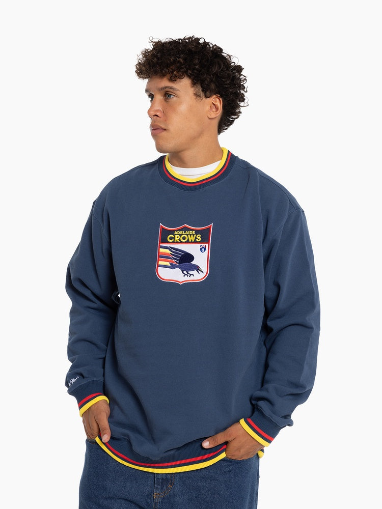 Adelaide Crows Mitchell & Ness Logo Applique Crew