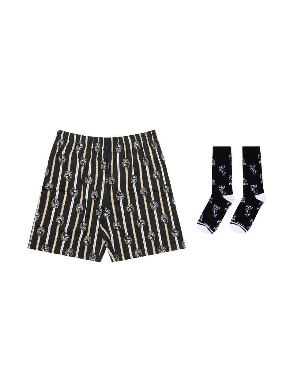 Collingwood Magpies Boxer Shorts And Sock Pack