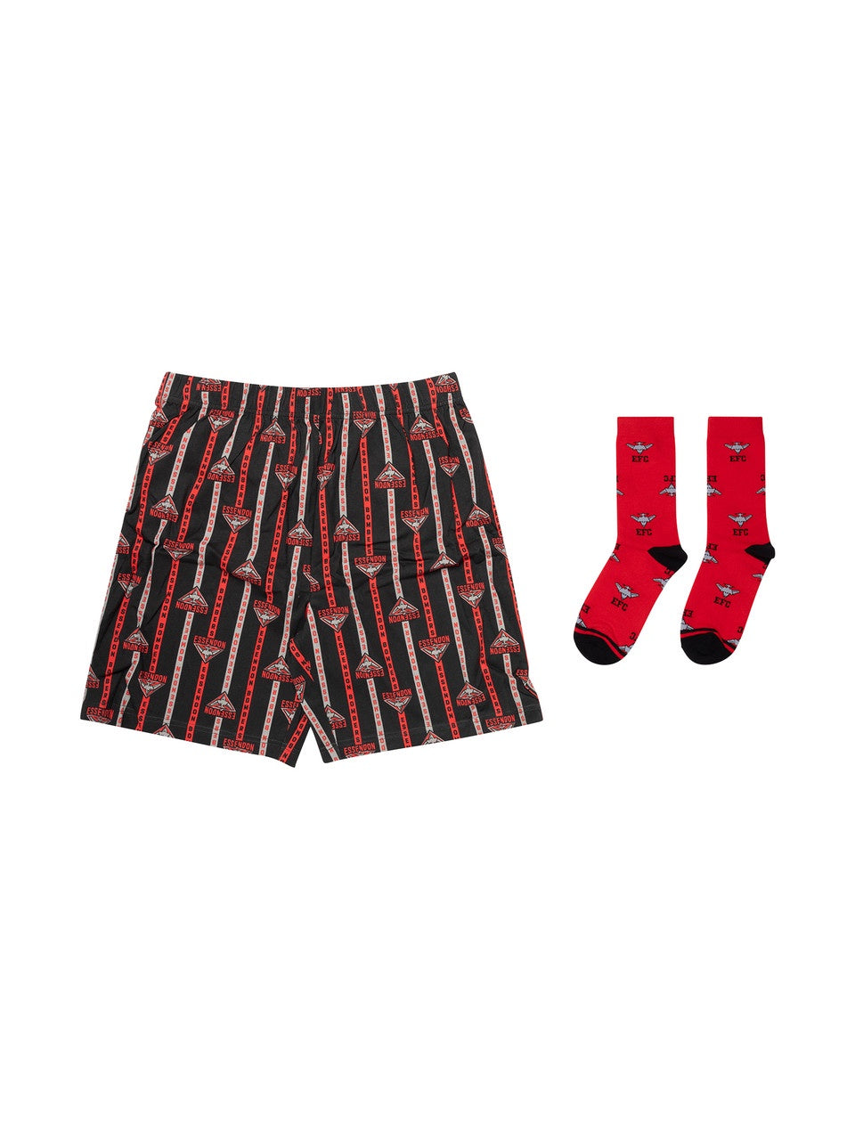 Essendon Bombers Boxer Shorts And Sock Pack