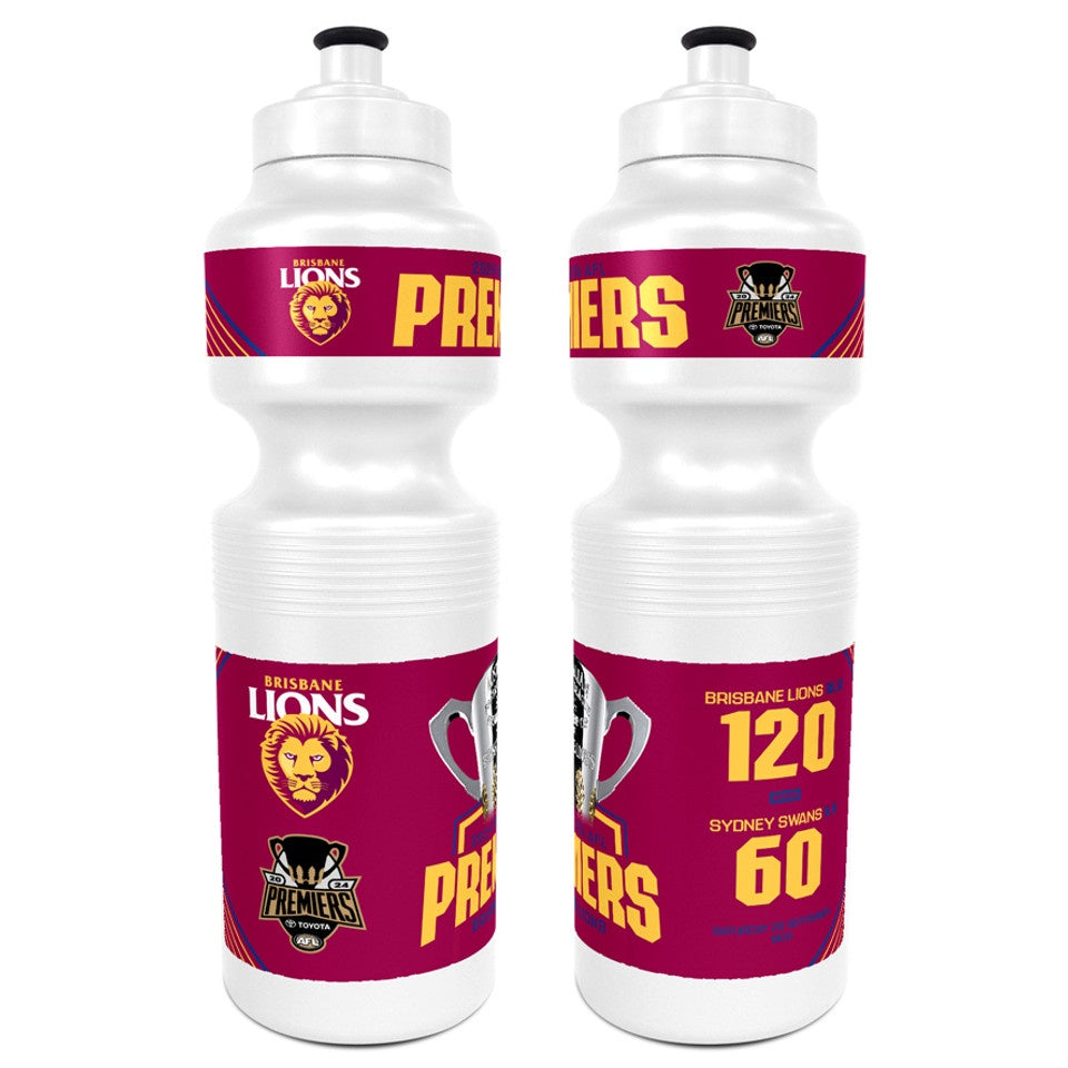 Brisbane Lions 2024 Mark Knight Premiers Drink Bottle