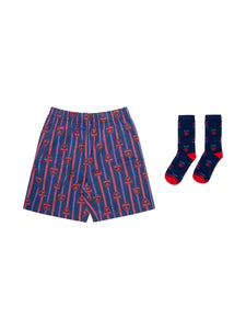 Melbourne Demons Boxer Shorts And Sock Pack