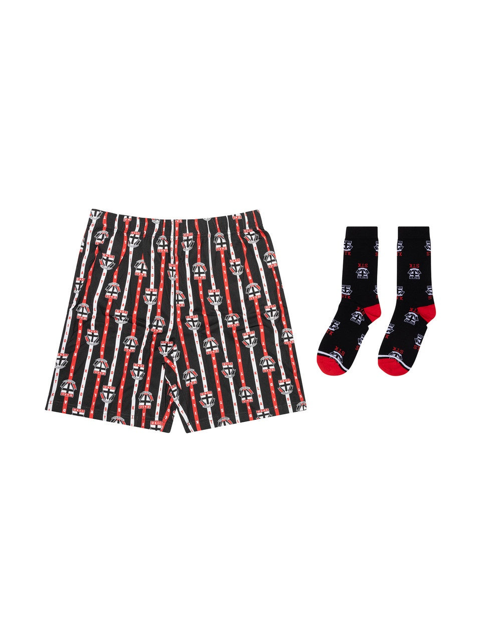 Saint Kilda Saints Boxer Shorts And Sock Pack