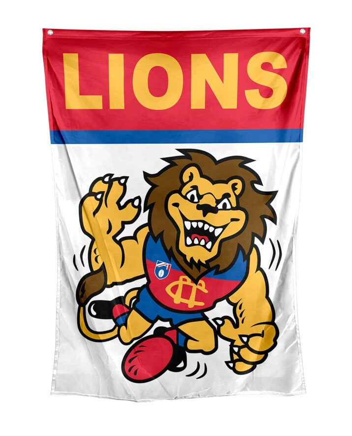 Brisbane Lions Retro Wall Flag