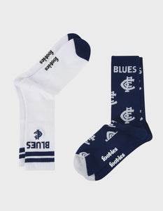 Carlton Blues Sneaker Sock - Pack Of 2 -