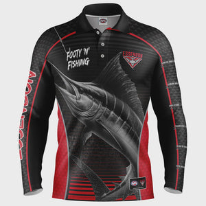 Essendon Bombers Youth Footy N Fishing Shirt