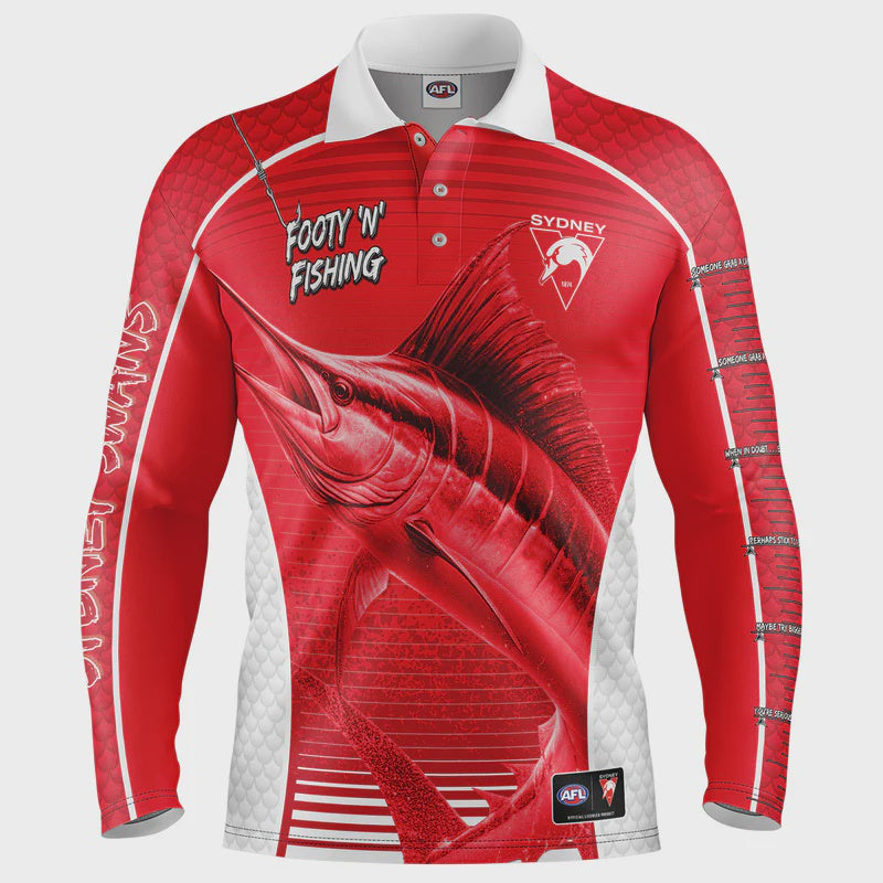 Sydney Swans Youth Footy N Fishing Shirt