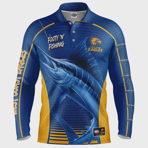 West Coast Eagles Youth Footy N Fishing Shirt