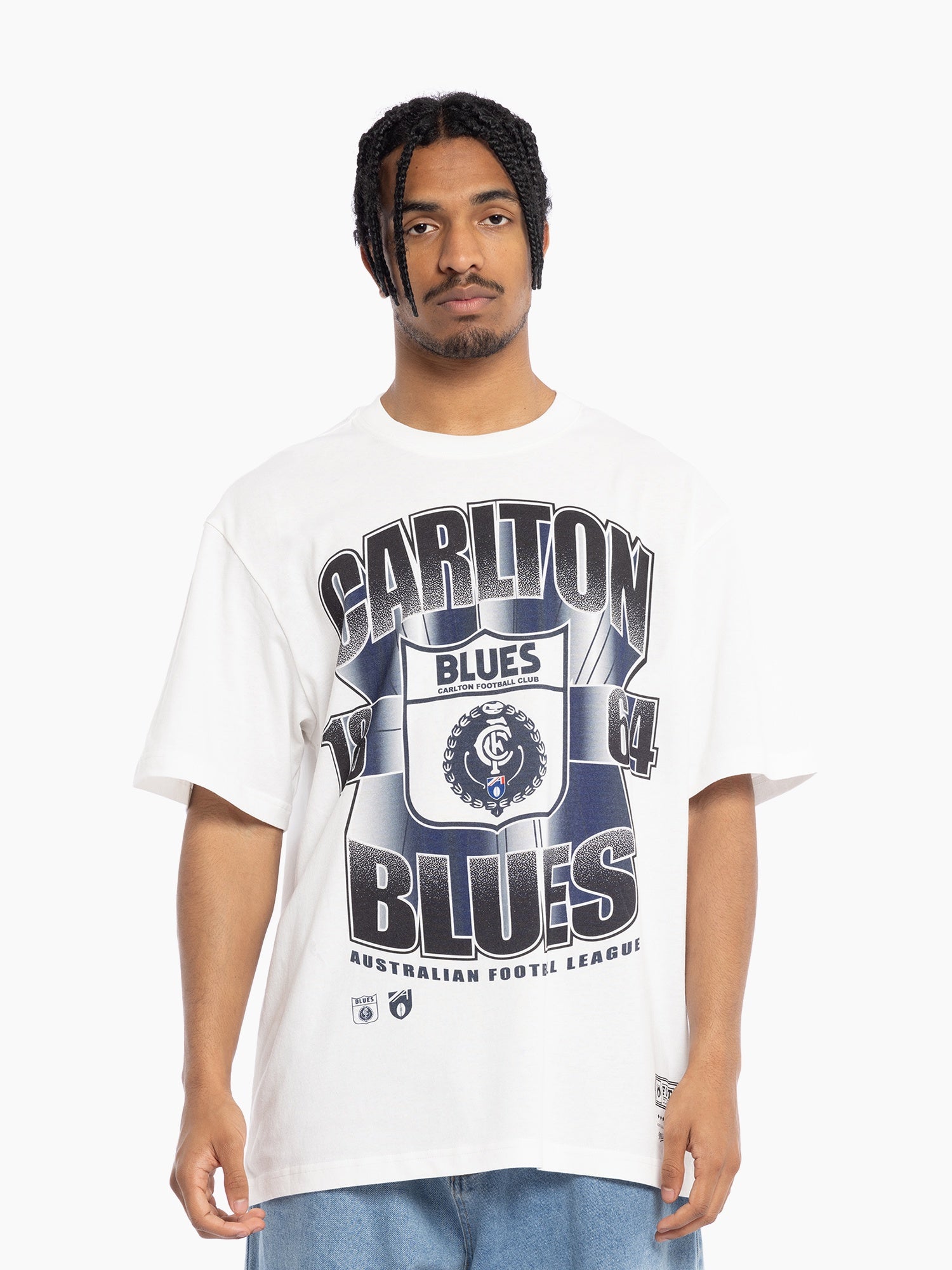 Carlton Blues Mitchell & Ness Bust Out Tee