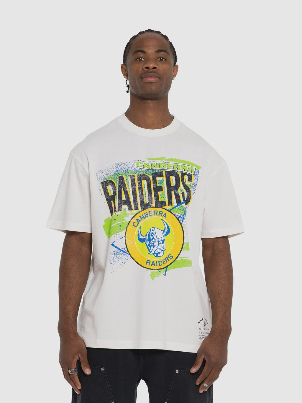 Canberra Raiders Mitchell & Ness Abstract Tee