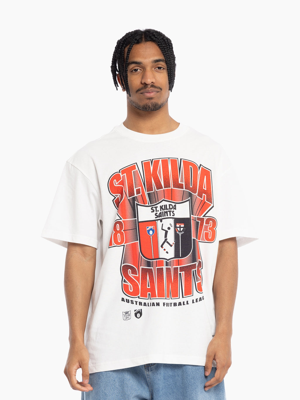 St Kilda Saints Mitchell & Ness Bust Out Tee