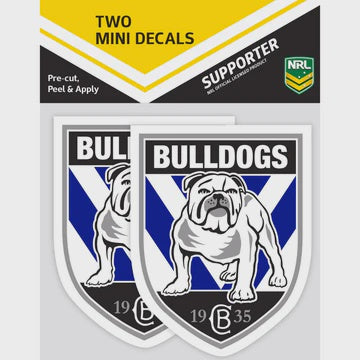 Canterbury Bulldogs 2 Mini Decals