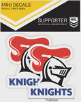 Newcastle Knights 2 Mini Decals