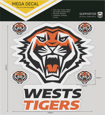 West Tigers Mega Decal