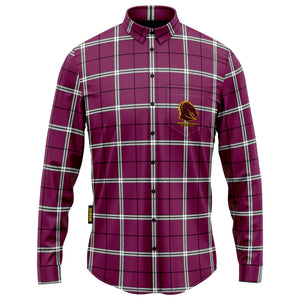 Brisbane Broncos Mustang Flannel Shirt