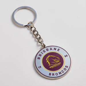 Brisbane Broncos  Round Keyring