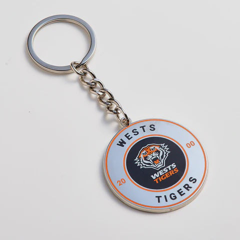 West Tigers  Round Keyring