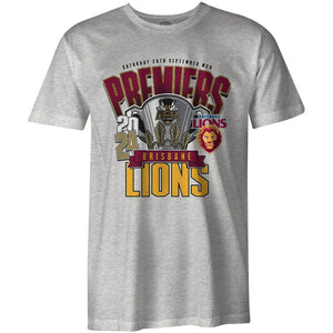 Brisbane Lions 2024 Premiers Grey Tee - Phase 1