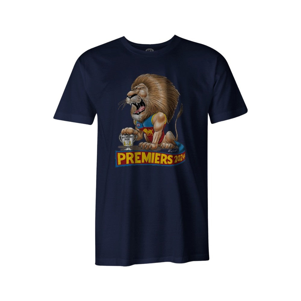 Brisbane Lions 2024 Youth Premiers Tee - Mark Knight