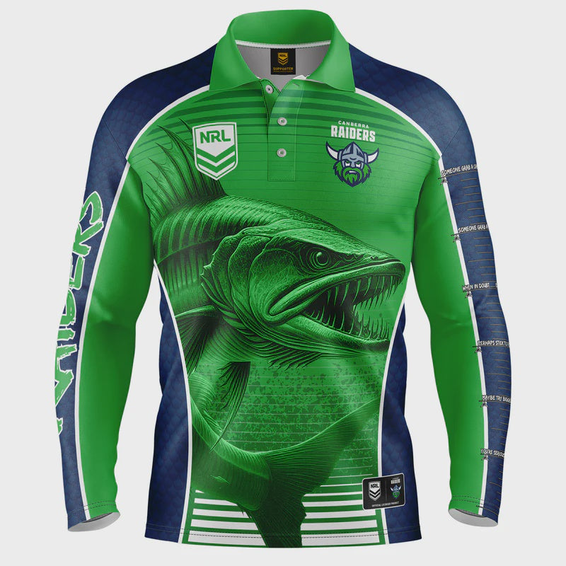 Canberra Raiders Barracuda Fishing Shirt