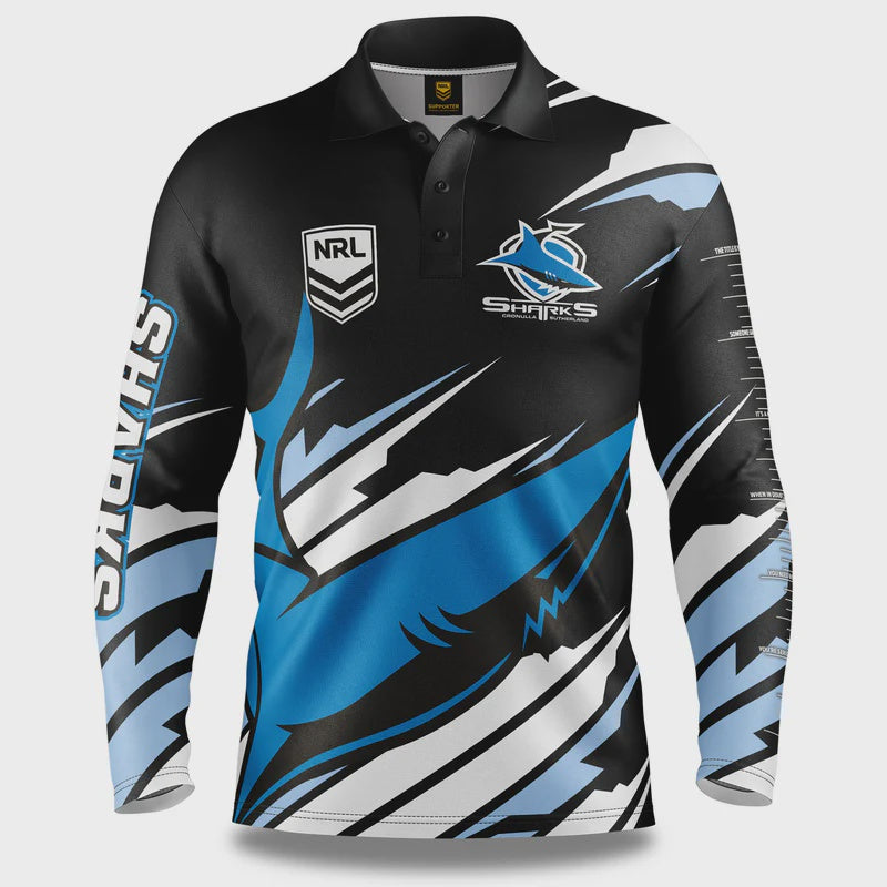 Cronulla Sharks Ignition Fishing Shirt