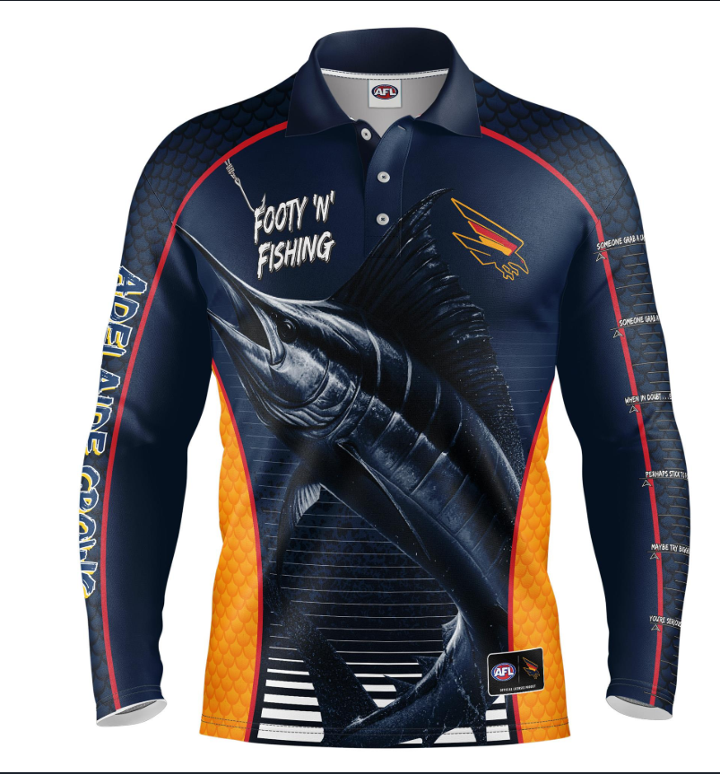 Adelaide Crows Footy N Fishing Shirt