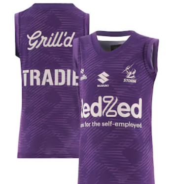 Melbourne Storm 2025 Purple Training Singlet