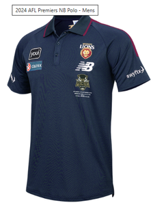 Brisbane Lions 2024 Premiers Media Polo - New Balance