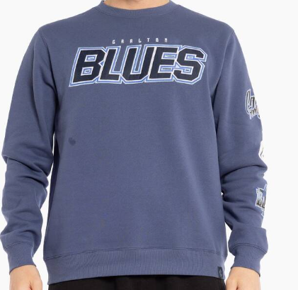 Carlton Blues Multi Logo Crew