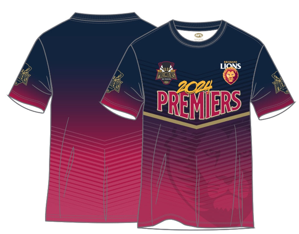 Brisbane Lions 2024 Premiers Sublimated Tee