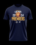 Brisbane Lions 2024 Youth Premiers Tee - New Balance