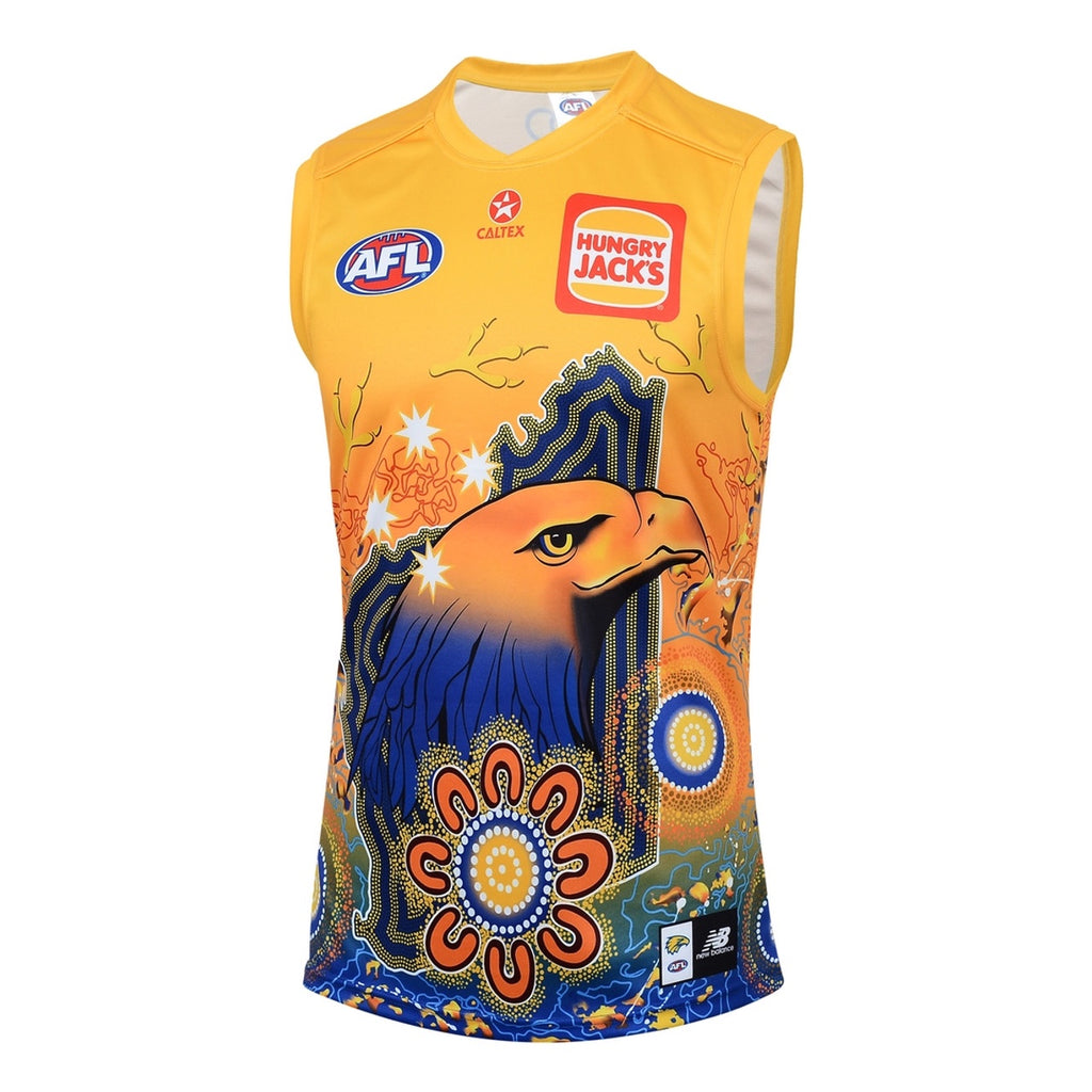 West Coast Eagles 2024 Youth Indigenous Guernsey