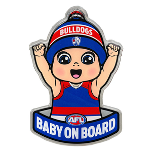 Western Bulldogs - Baby On Board Decal