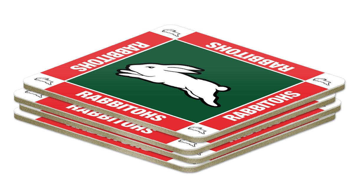 South Sydney Rabbitohs  Set Of 4 Coasters